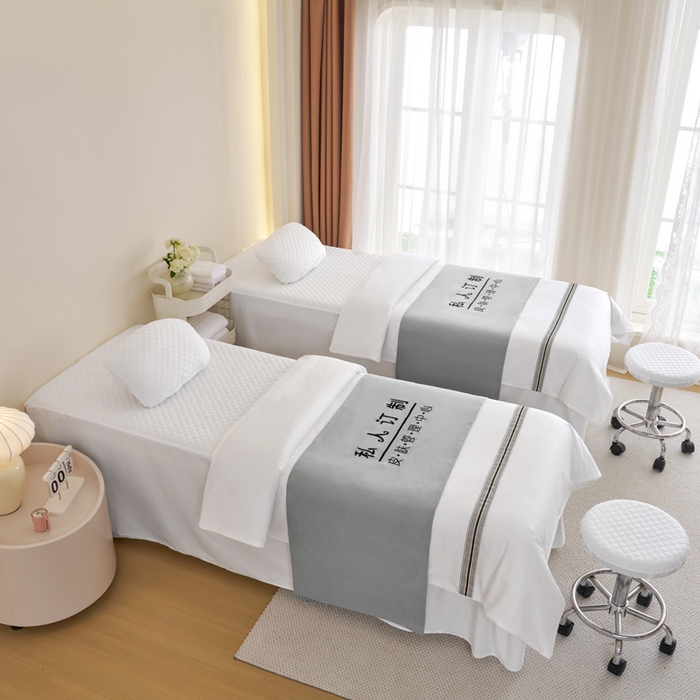 91家纺网 家纺一手货源 找家纺 （总）乐逸家纺 2026新款13372高支高密纯棉斜纹丝滑花边款专用床罩套件