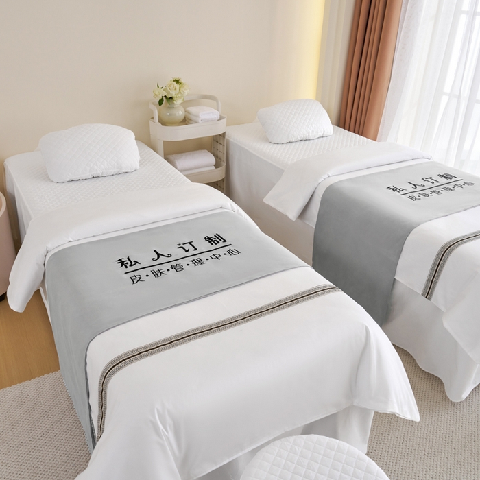 91家纺网 家纺一手货源 找家纺 （总）乐逸家纺 2026新款13372高支高密纯棉斜纹丝滑花边款专用床罩套件