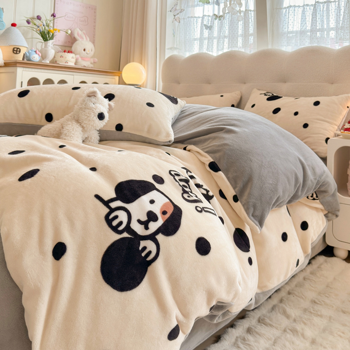 91家纺网 家纺一手货源 找家纺 （总）欧妮家纺 2025新款A类牛奶绒印花四件套