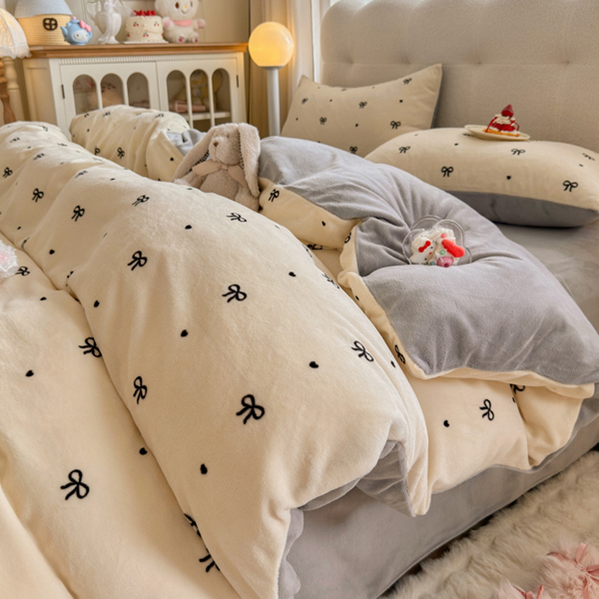 91家纺网 家纺一手货源 找家纺 （总）欧妮家纺 2025新款A类牛奶绒印花四件套