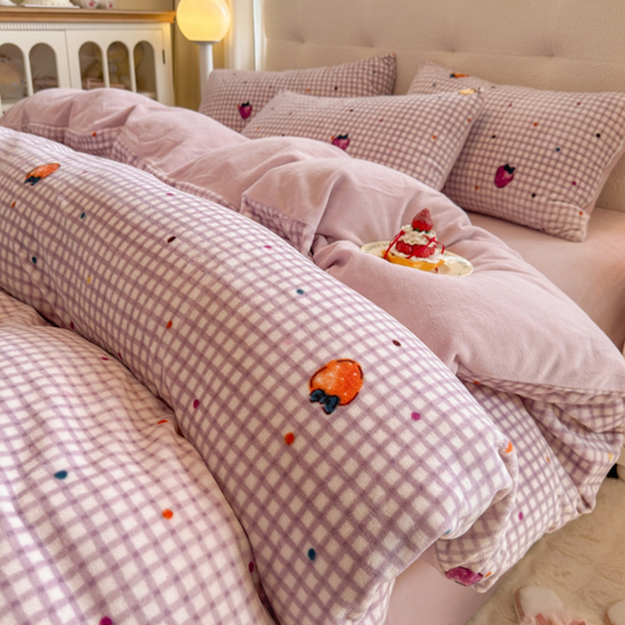 91家纺网 家纺一手货源 找家纺 （总）欧妮家纺 2025新款A类牛奶绒印花四件套