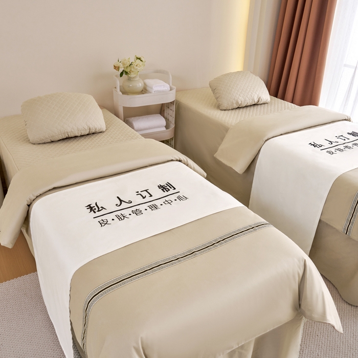 91家纺网 家纺一手货源 找家纺 乐逸家纺 2026新款13372高支高密纯棉斜纹丝滑花边款专用床罩套件 新品全棉花边香槟金