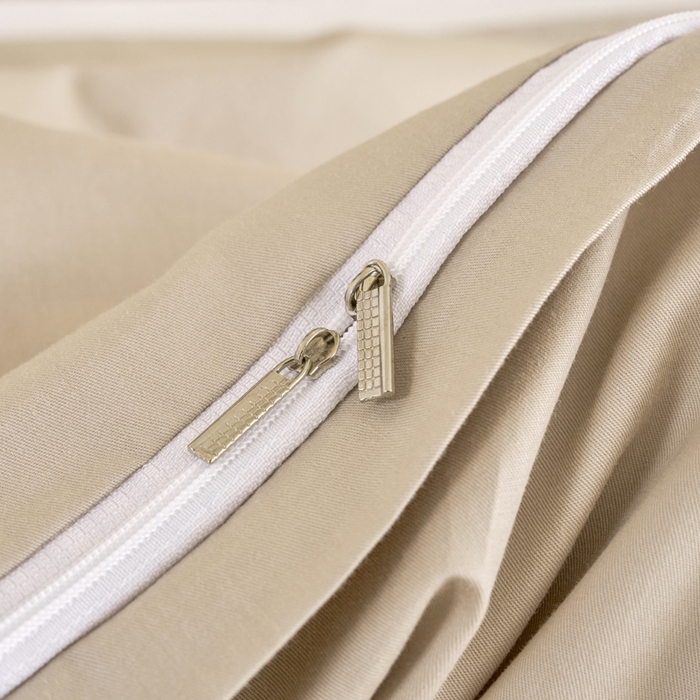 91家纺网 家纺一手货源 找家纺 乐逸家纺 2026新款13372高支高密纯棉斜纹丝滑花边款专用床罩套件 新品全棉花边香槟金