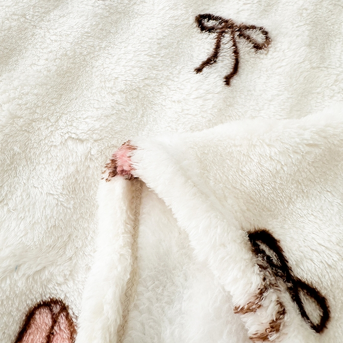 91家纺网 家纺一手货源 找家纺 欧妮家纺 2025新款亲肤舒适泡泡绒毛毯 郁金香