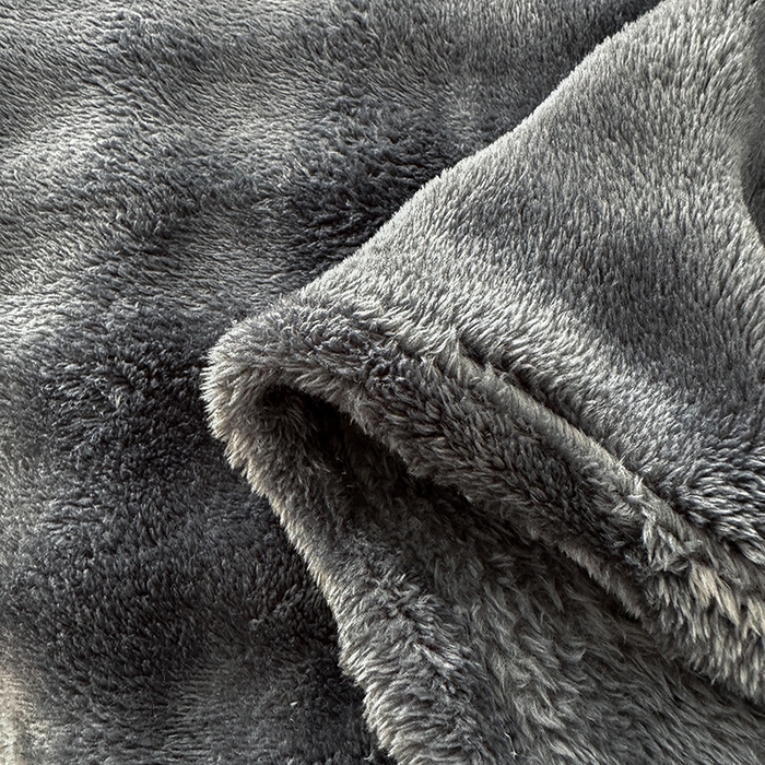 91家纺网 家纺一手货源 找家纺 欧妮家纺 2025新款亲肤舒适泡泡绒毛毯 高级灰