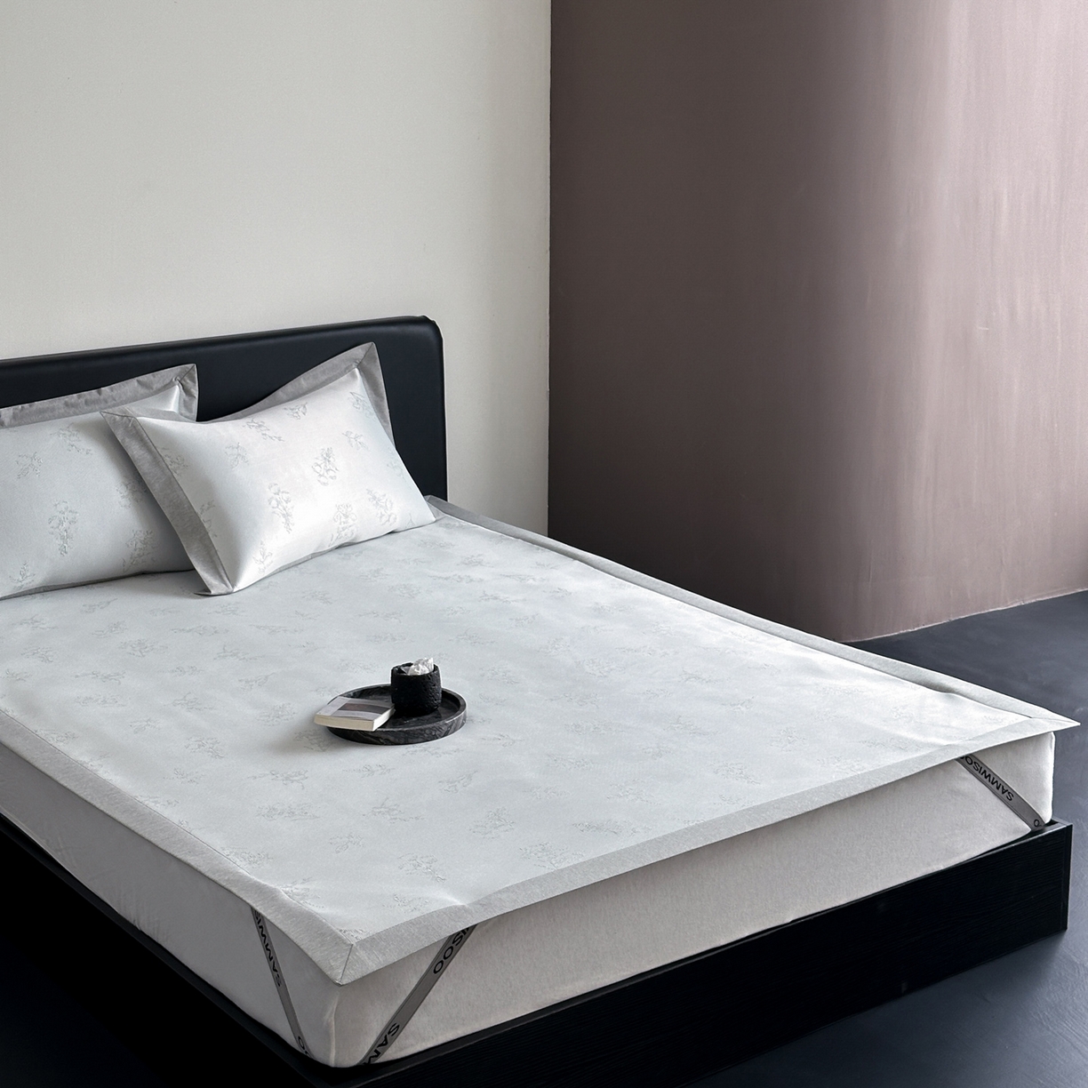 91家纺网 家纺一手货源 找家纺 三味舒屋 2026新款臻品提花冰丝席凉席席子 枝枝床席