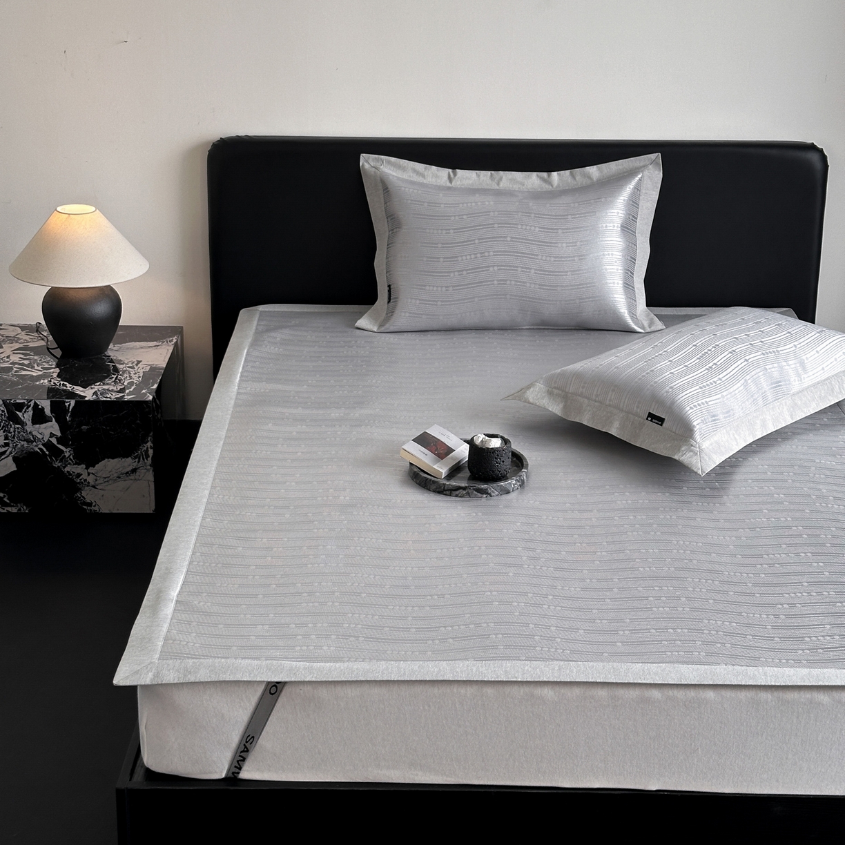 91家纺网 家纺一手货源 找家纺 三味舒屋 2026新款臻品提花冰丝席凉席席子 吉赛尔床席