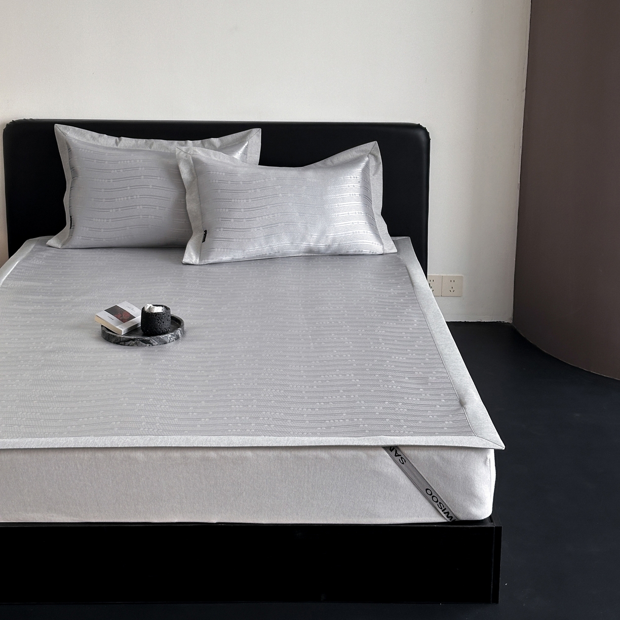 91家纺网 家纺一手货源 找家纺 三味舒屋 2026新款臻品提花冰丝席凉席席子 吉赛尔床席