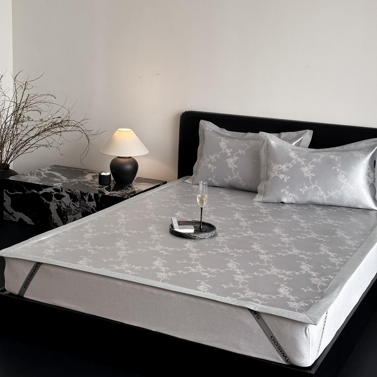 91家纺网 家纺一手货源 找家纺 三味舒屋 2026新款臻品提花冰丝席凉席席子 芙瑞亚床席