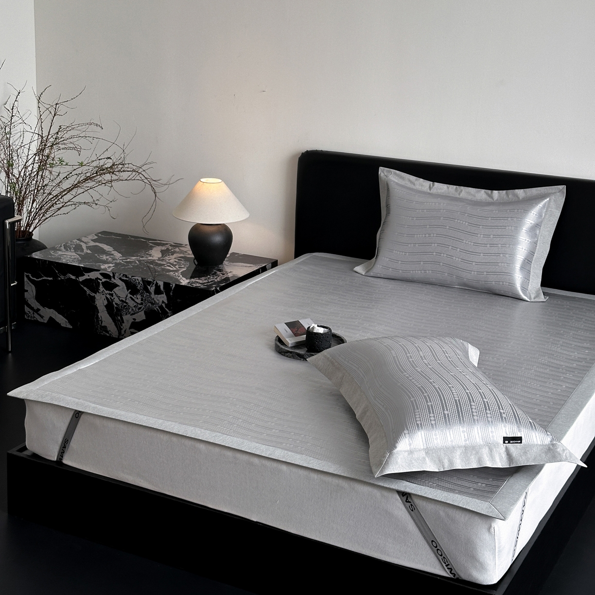 91家纺网 家纺一手货源 找家纺 三味舒屋 2026新款臻品提花冰丝席凉席席子 吉赛尔床席