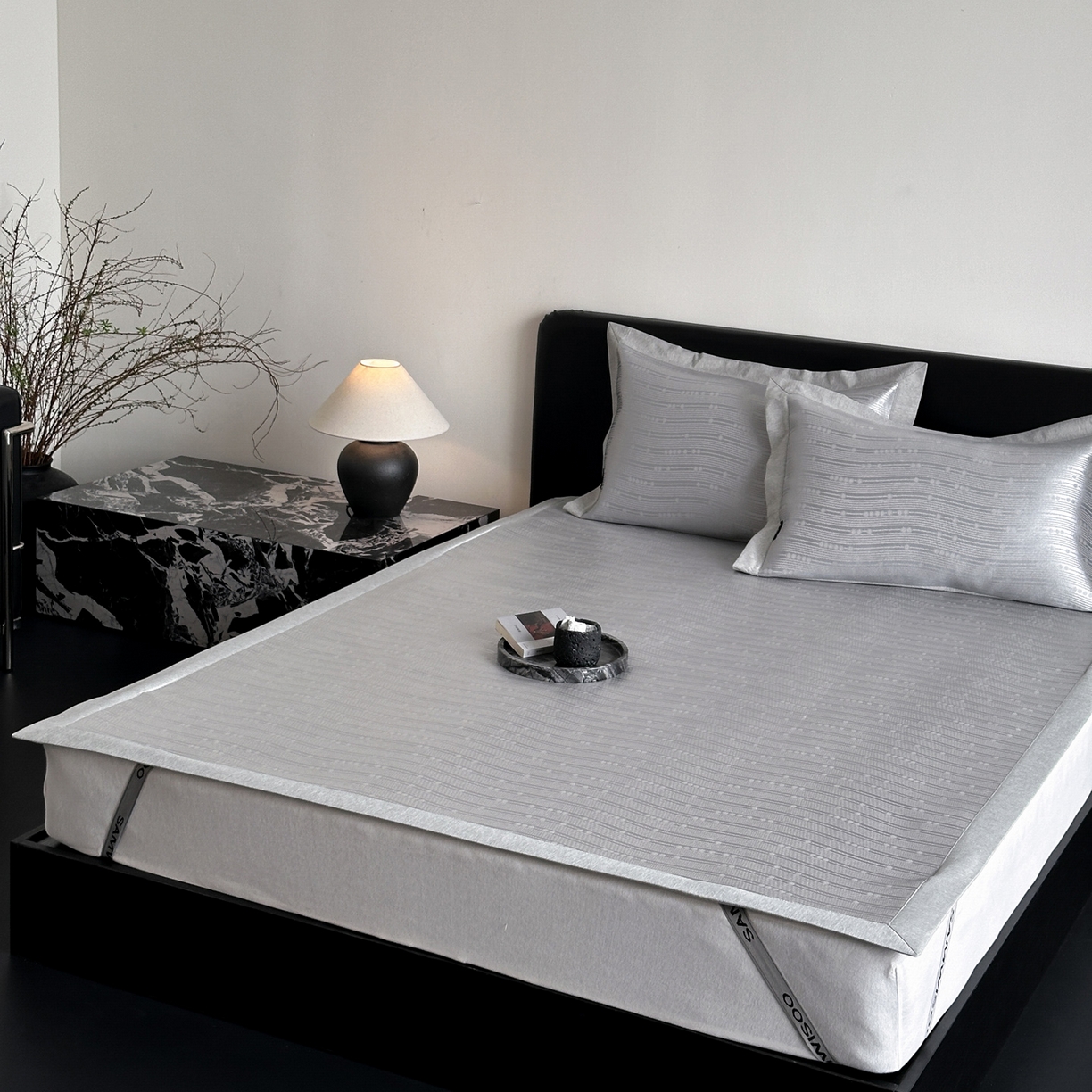 91家纺网 家纺一手货源 找家纺 三味舒屋 2026新款臻品提花冰丝席凉席席子 吉赛尔床席