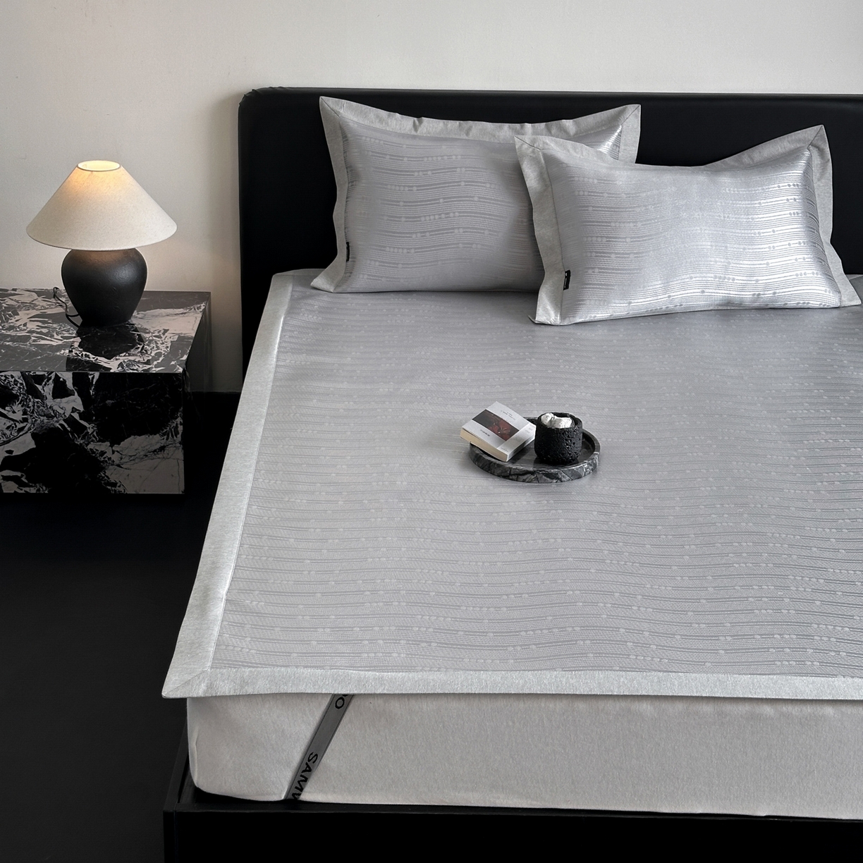 91家纺网 家纺一手货源 找家纺 三味舒屋 2026新款臻品提花冰丝席凉席席子 吉赛尔床席