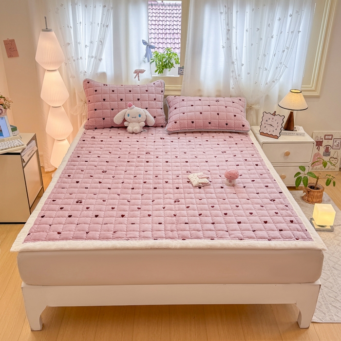 91家纺网 家纺一手货源 找家纺 （总）欧妮家纺 2025新款保暖牛奶绒夹棉床垫床褥子软垫