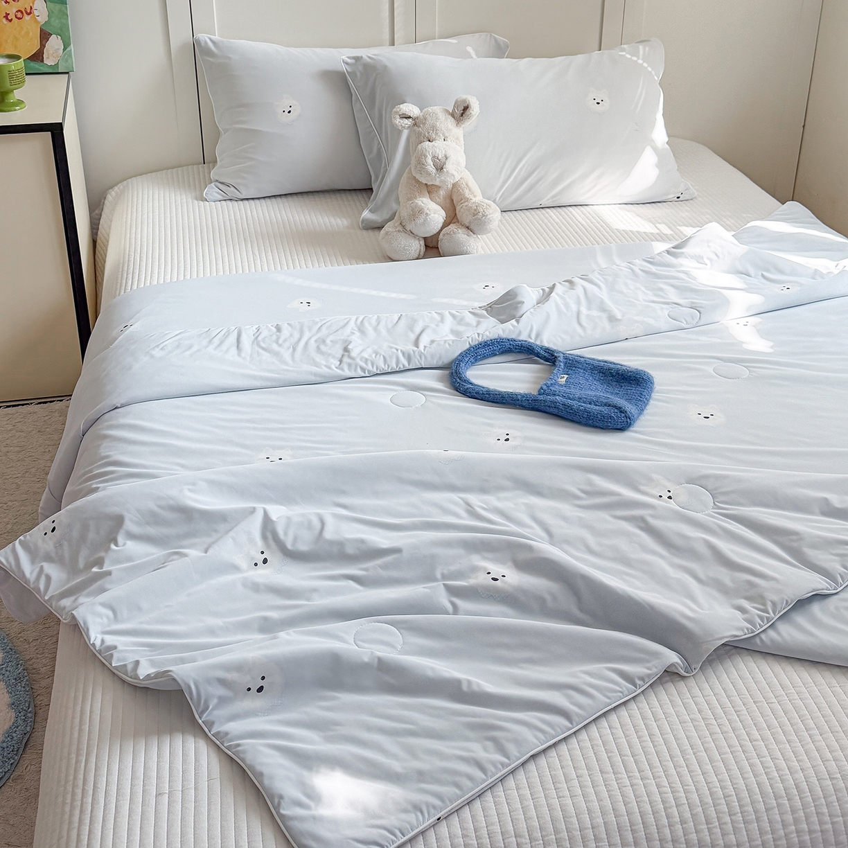 91家纺网 家纺一手货源 找家纺 （总）金梦拉家纺 2026春夏新款锦氨凉感丝印花系列夏被空调被夏凉被