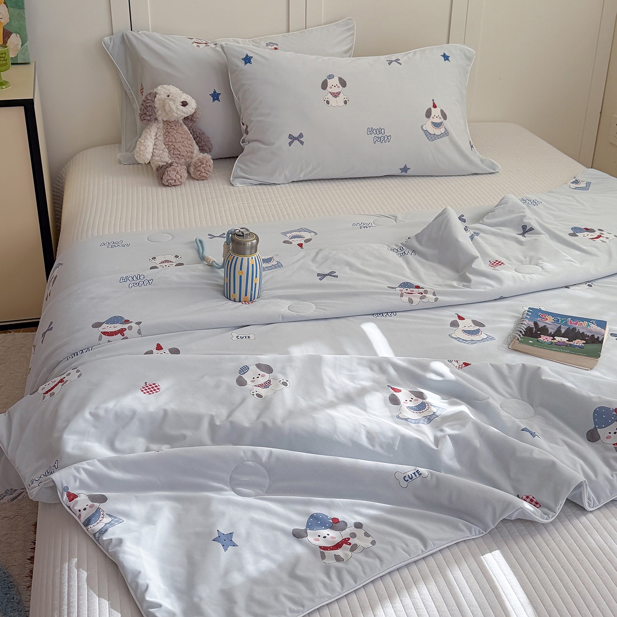 91家纺网 家纺一手货源 找家纺 （总）金梦拉家纺 2026春夏新款锦氨凉感丝印花系列夏被空调被夏凉被