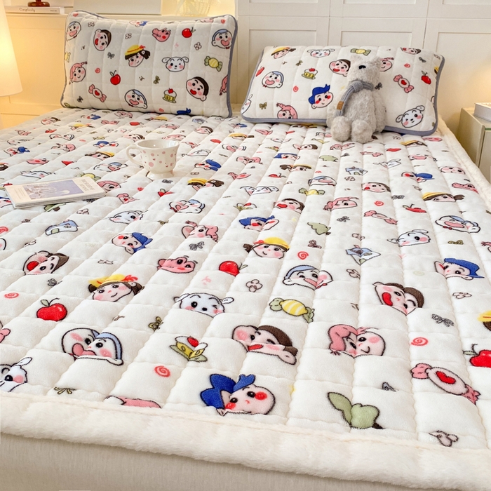 欧妮家纺 2025新款A类牛奶绒床垫床褥子软垫 暖绒-小小新