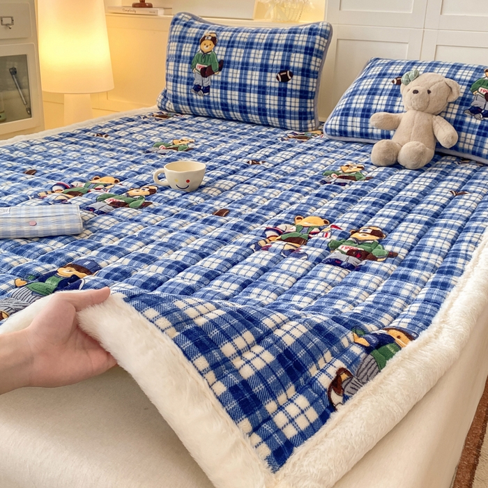 91家纺网 家纺一手货源 找家纺 （总）欧妮家纺 2025新款A类牛奶绒床垫床褥子软垫