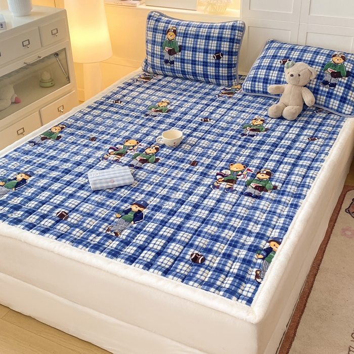 91家纺网 家纺一手货源 找家纺 （总）欧妮家纺 2025新款A类牛奶绒床垫床褥子软垫