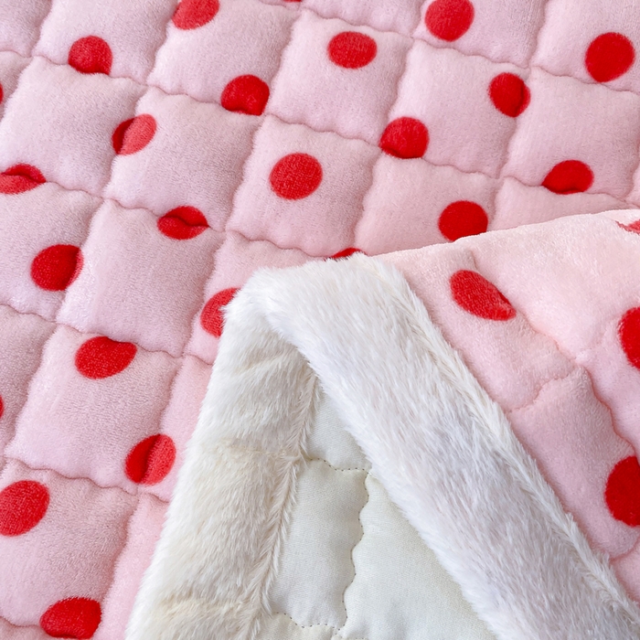 91家纺网 家纺一手货源 找家纺 欧妮家纺 2025新款A类牛奶绒床垫床褥子软垫 暖绒-粉珍珠