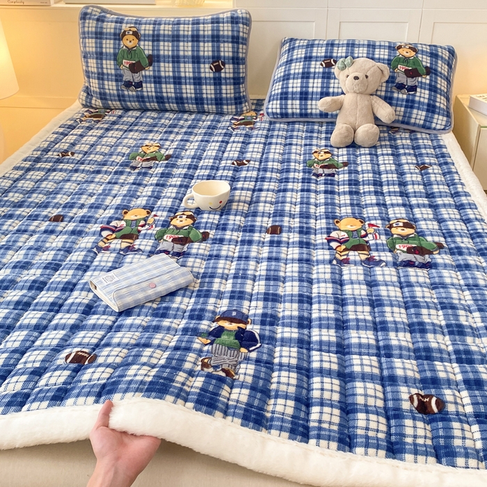 91家纺网 家纺一手货源 找家纺 （总）欧妮家纺 2025新款A类牛奶绒床垫床褥子软垫