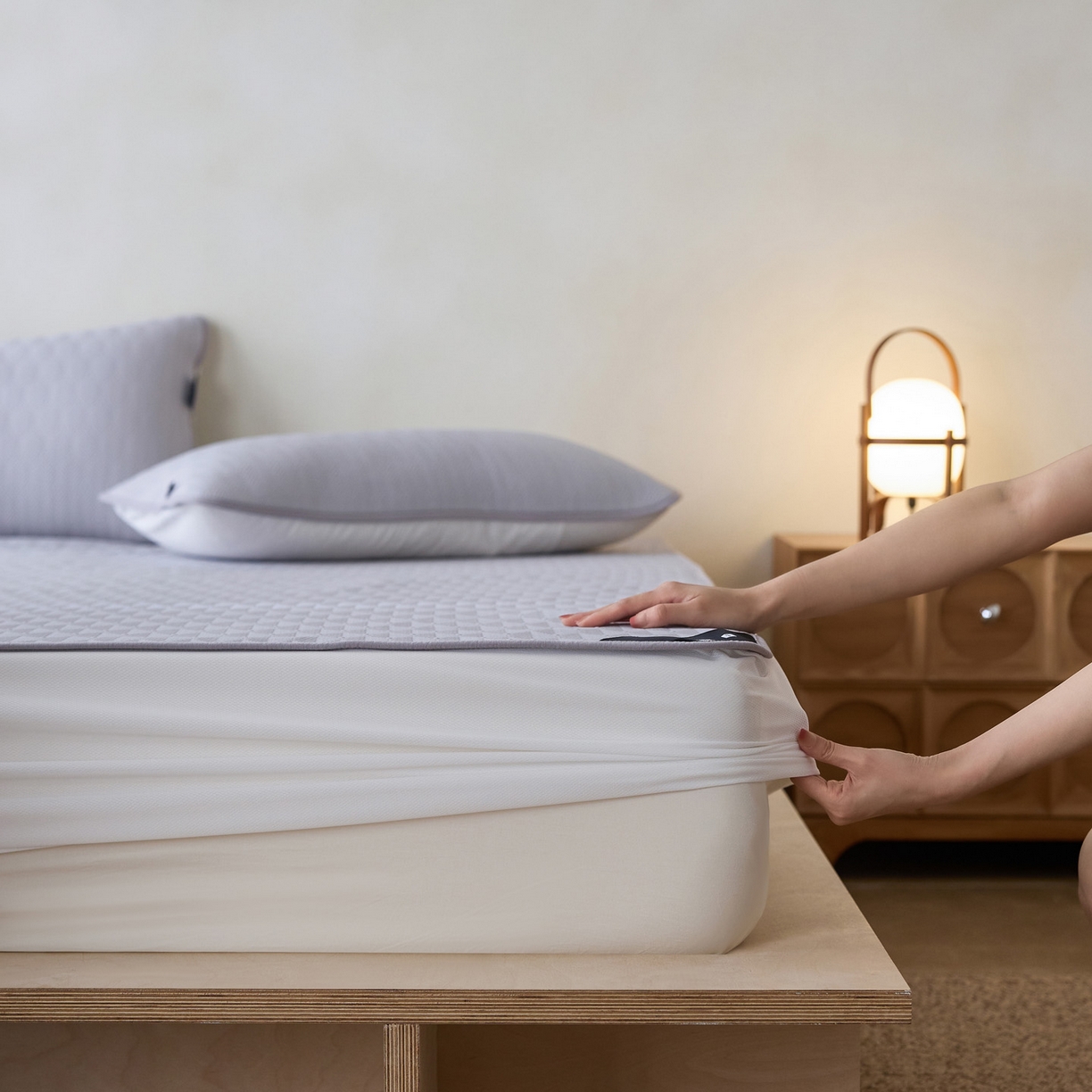 91家纺网 家纺一手货源 找家纺 （总）三味舒屋 2026新款冰格系列提花冷感豆豆软席凉席席子