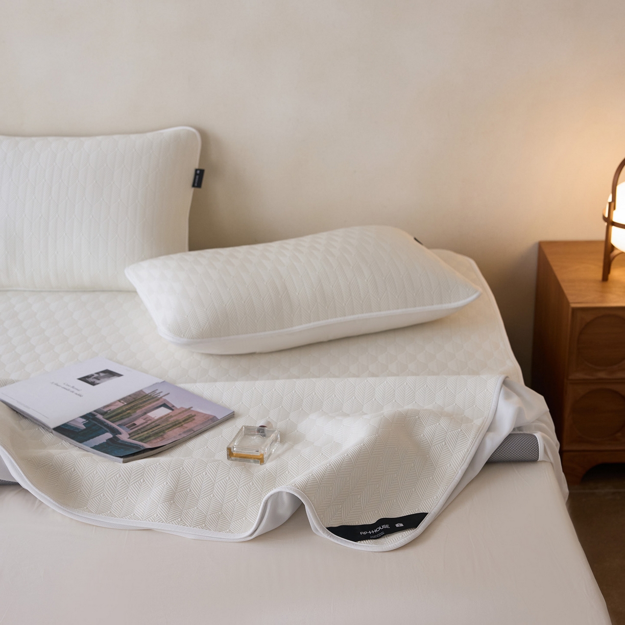 91家纺网 家纺一手货源 找家纺 三味舒屋 2026新款冰格系列提花冷感豆豆软席凉席席子 冰格雪白