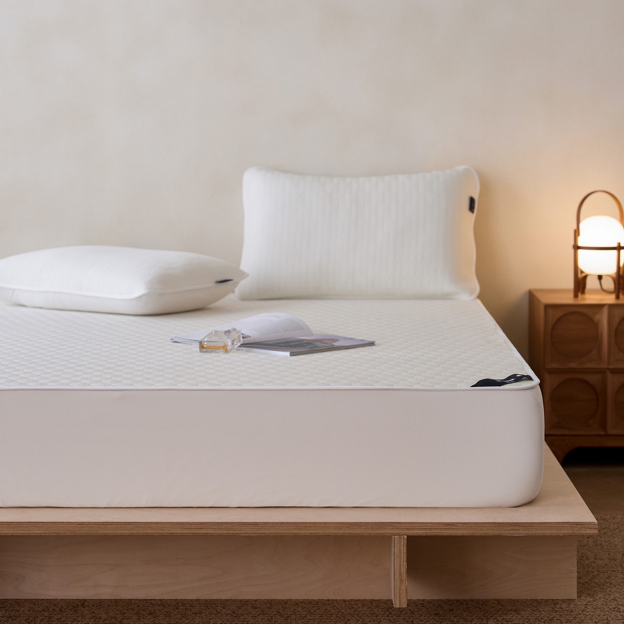 91家纺网 家纺一手货源 找家纺 三味舒屋 2026新款冰格系列提花冷感豆豆软席凉席席子 冰格雪白