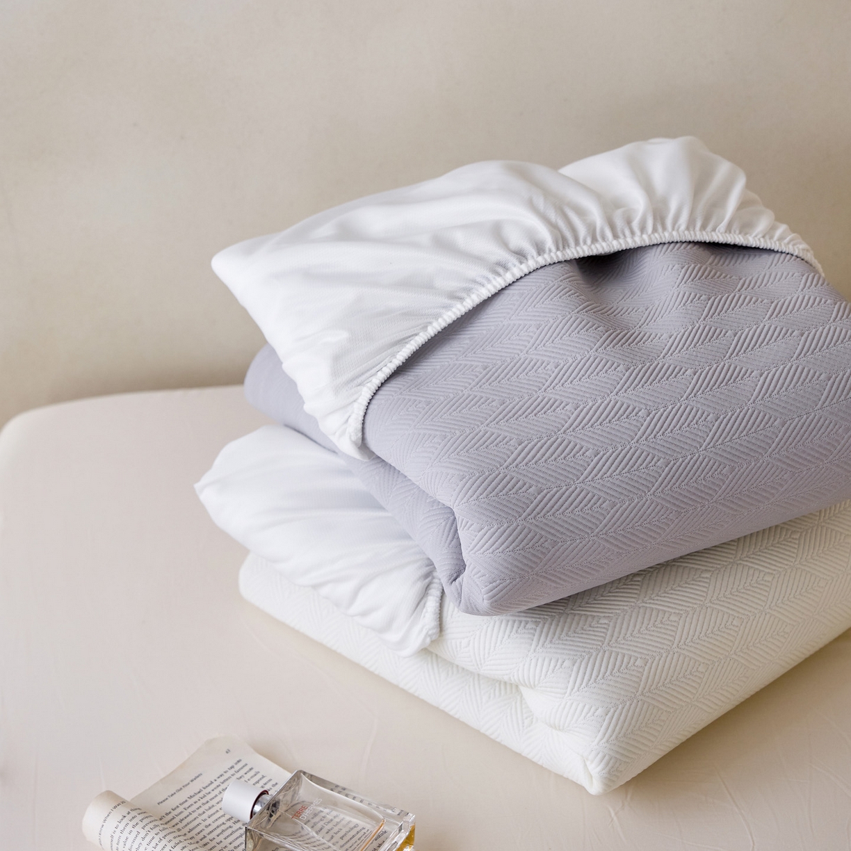 91家纺网 家纺一手货源 找家纺 三味舒屋 2026新款冰格系列提花冷感豆豆软席凉席席子 组合图仅做展示不可下单