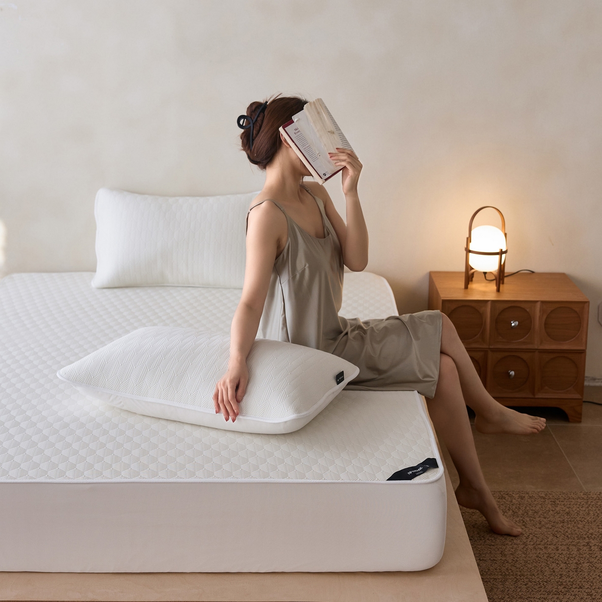 91家纺网 家纺一手货源 找家纺 三味舒屋 2026新款冰格系列提花冷感豆豆软席凉席席子 冰格雪白