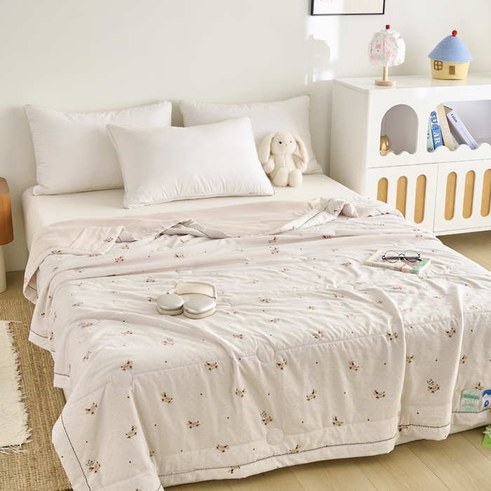 91家纺网 家纺一手货源 找家纺 （总）简冠家纺 2026新款亲肤水洗仿棉夏被