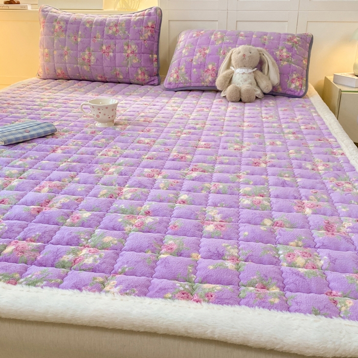 欧妮家纺 2025新款A类牛奶绒床垫床褥子软垫 暖绒-罗兰雨