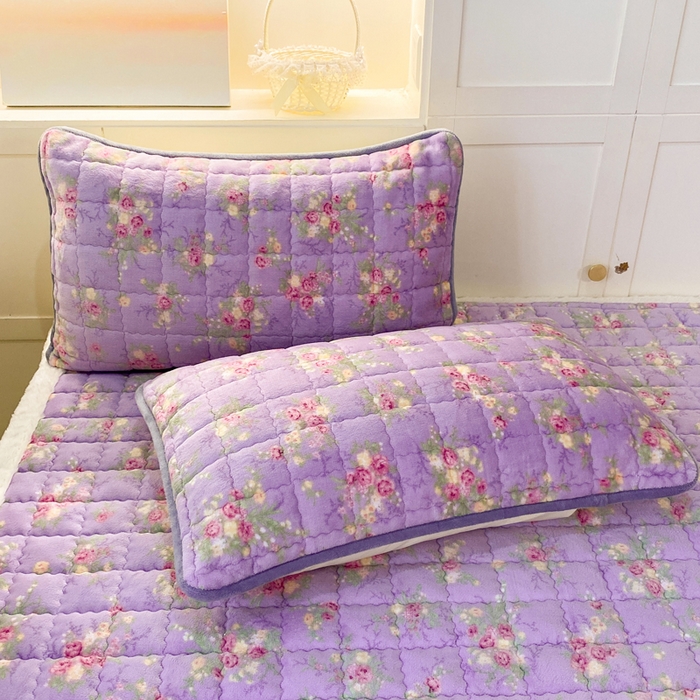 91家纺网 家纺一手货源 找家纺 欧妮家纺 2025新款A类牛奶绒床垫床褥子软垫 暖绒-罗兰雨