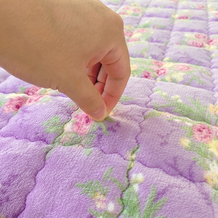 91家纺网 家纺一手货源 找家纺 欧妮家纺 2025新款A类牛奶绒床垫床褥子软垫 暖绒-罗兰雨