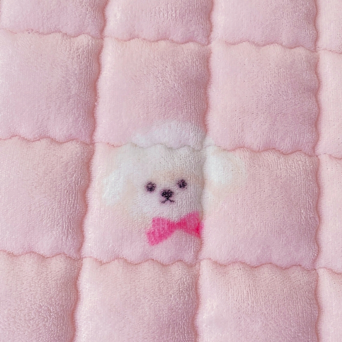 91家纺网 家纺一手货源 找家纺 欧妮家纺 2025新款A类牛奶绒床垫床褥子软垫 暖绒-绒绒小狗粉