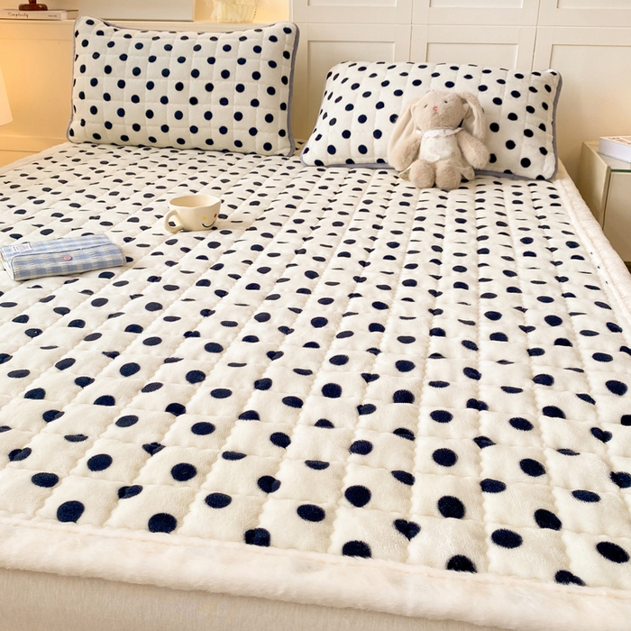 欧妮家纺 2025新款A类牛奶绒床垫床褥子软垫 暖绒-米珍珠