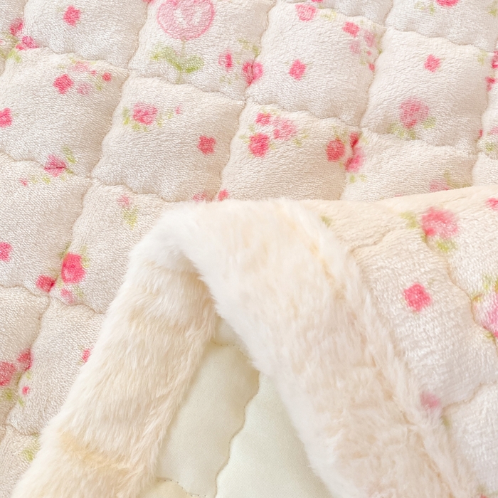 91家纺网 家纺一手货源 找家纺 欧妮家纺 2025新款A类牛奶绒床垫床褥子软垫 暖绒-小兔舞