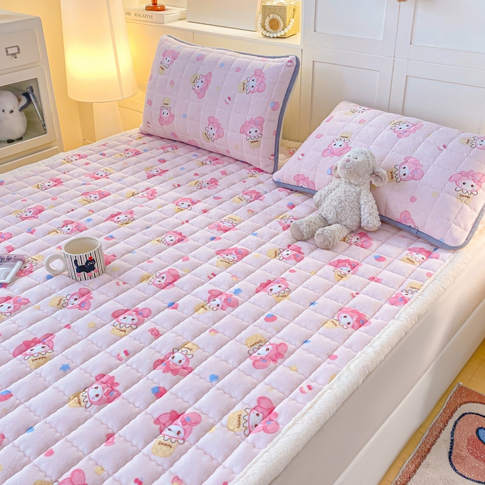 91家纺网 家纺一手货源 找家纺 欧妮家纺 2025新款A类牛奶绒床垫床褥子软垫 暖绒-小美甜品屋