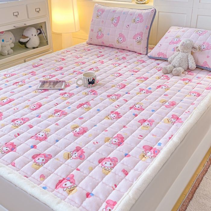 91家纺网 家纺一手货源 找家纺 欧妮家纺 2025新款A类牛奶绒床垫床褥子软垫 暖绒-小美甜品屋