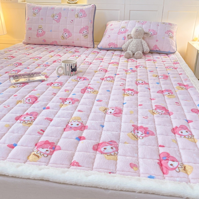 欧妮家纺 2025新款A类牛奶绒床垫床褥子软垫 暖绒-小美甜品屋