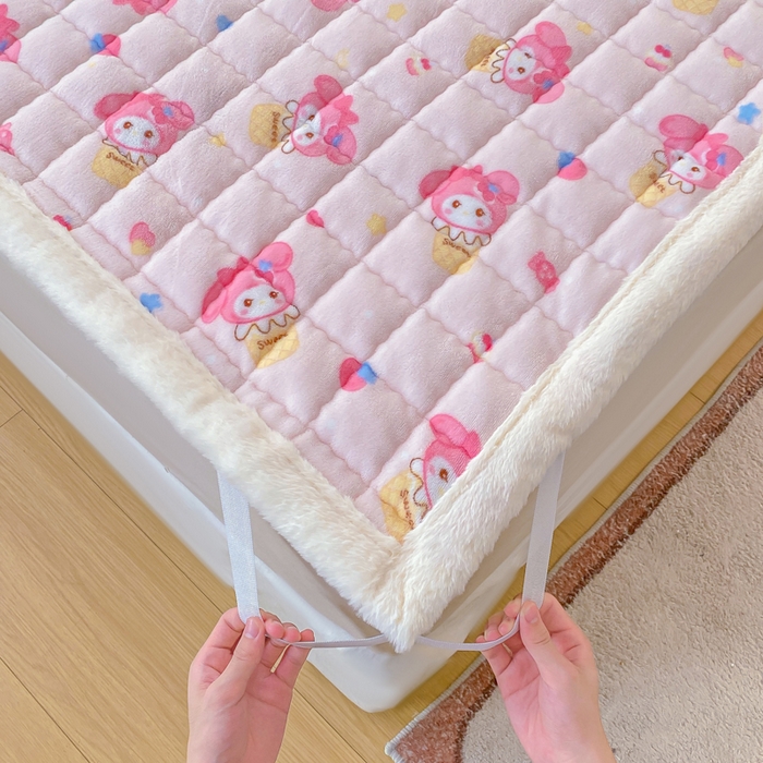 91家纺网 家纺一手货源 找家纺 欧妮家纺 2025新款A类牛奶绒床垫床褥子软垫 暖绒-小美甜品屋