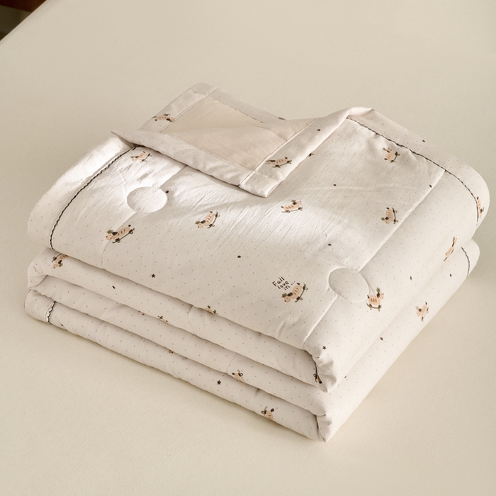 91家纺网 家纺一手货源 找家纺 （总）简冠家纺 2026新款亲肤水洗仿棉夏被