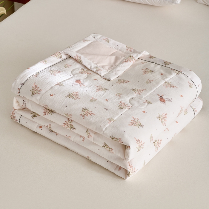 91家纺网 家纺一手货源 找家纺 （总）简冠家纺 2026新款亲肤水洗仿棉夏被