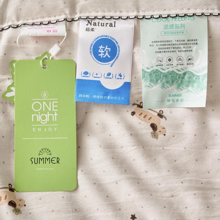 91家纺网 家纺一手货源 找家纺 简冠家纺 2026新款亲肤水洗仿棉夏被 艾丽卡