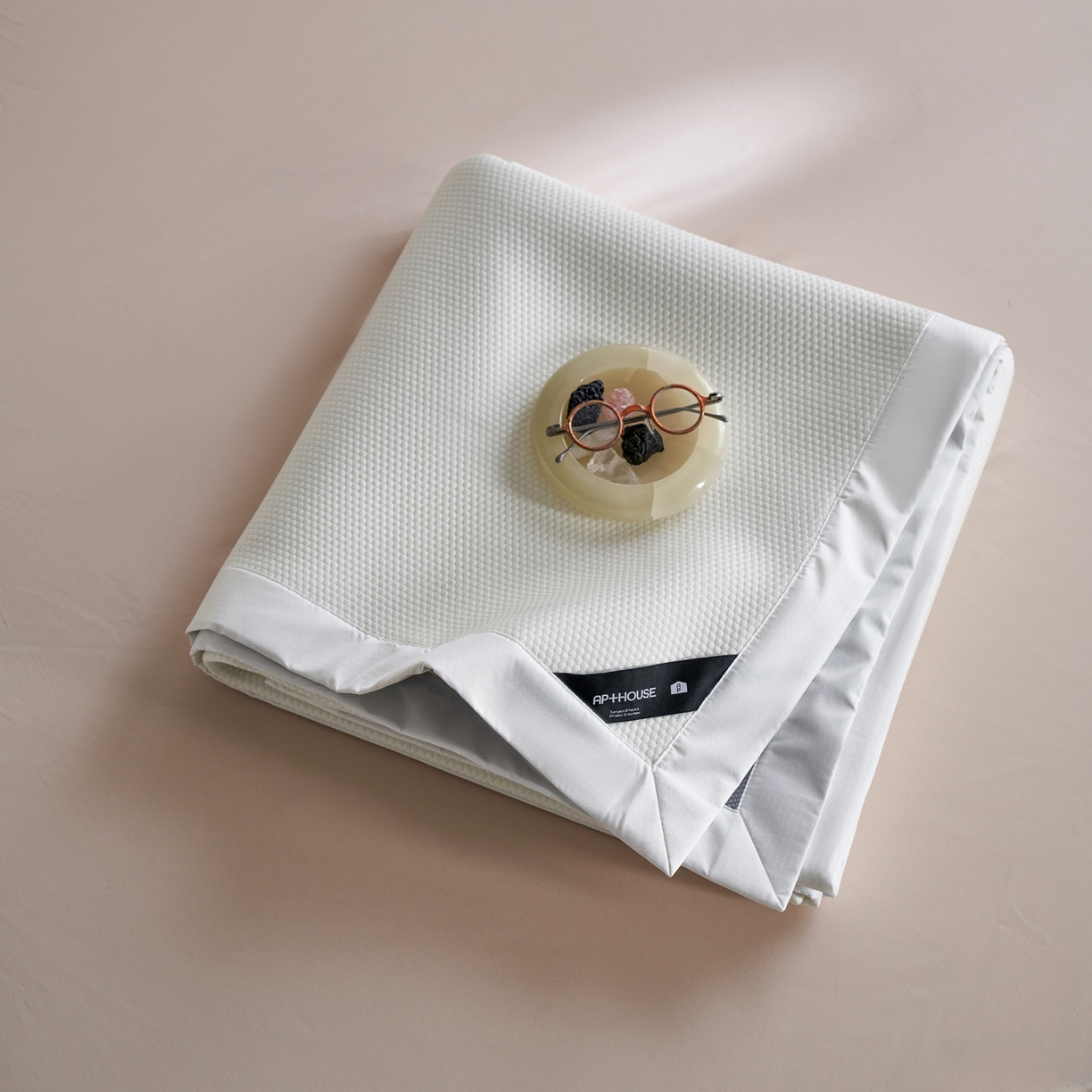 91家纺网 家纺一手货源 找家纺 三味舒屋 2026新款冰肌系列提花小凉豆豆席凉席席子 冰肌白床席