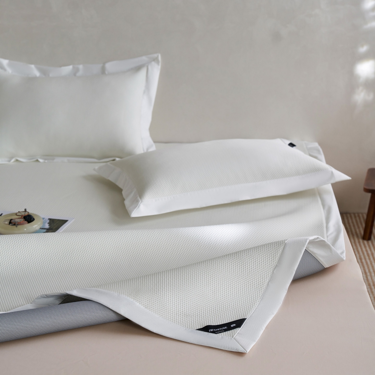 91家纺网 家纺一手货源 找家纺 三味舒屋 2026新款冰肌系列提花小凉豆豆席凉席席子 冰肌白床席