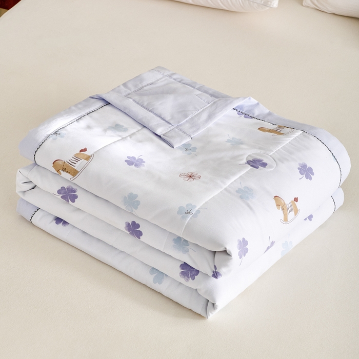 简冠家纺 2026新款亲肤水洗仿棉夏被 贝娜