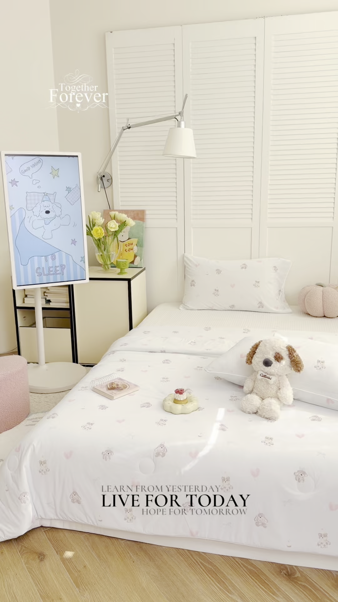 91家纺网 家纺一手货源 找家纺 金梦拉家纺 2026春夏新款锦氨凉感丝印花系列夏被空调被夏凉被 爱心狗狗