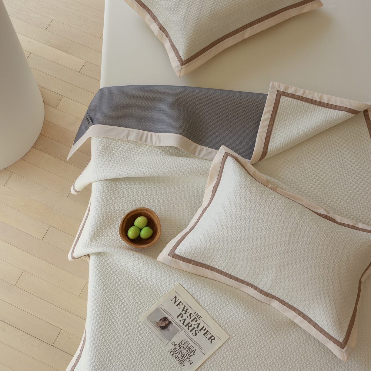 91家纺网 家纺一手货源 找家纺 三味舒屋 2026新款心漾撞色凉豆豆软席凉席席子 心漾米