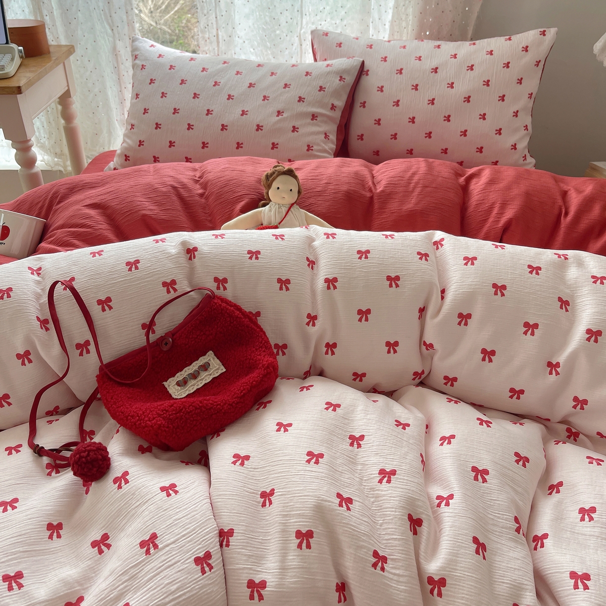 91家纺网 家纺一手货源 找家纺 （总）欧妮家纺 2026新款甄选三层纱印花四件套系列 提供买家秀