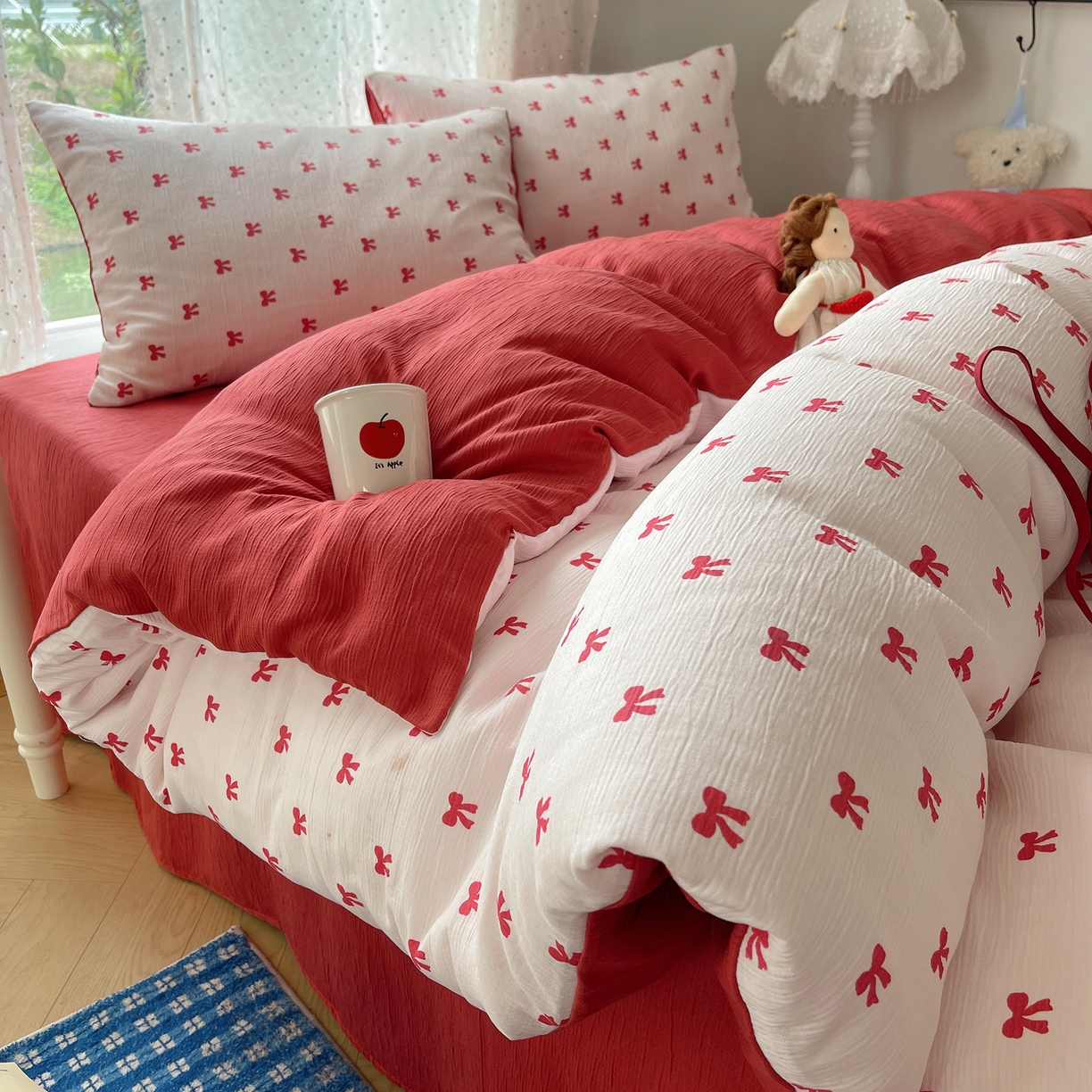 91家纺网 家纺一手货源 找家纺 （总）欧妮家纺 2026新款甄选三层纱印花四件套系列 提供买家秀